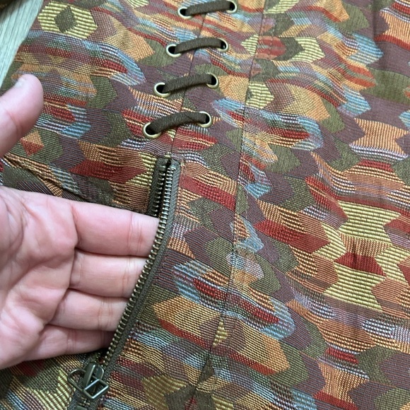 Bianca Nygard Gorgeous Patterned Jacket With Lace Up Details - Picture 7 of 16